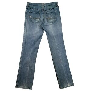 Ariat Jeans Mens 34x36 Blue M2 Relaxed Boot Cut Western Faded Cotton Denim